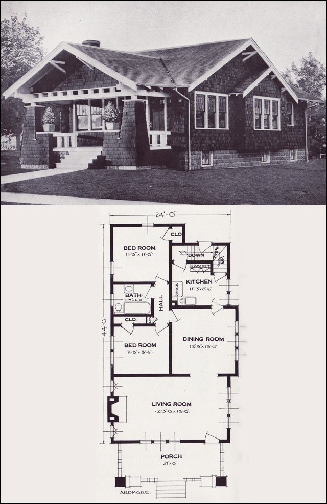 The Ardmore Standard Homes Company, Vintage House Plans Craftsman