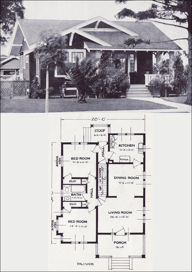 The Palisade Craftsman Style Bungalow, Vintage Craftsman Bungalow House Plans